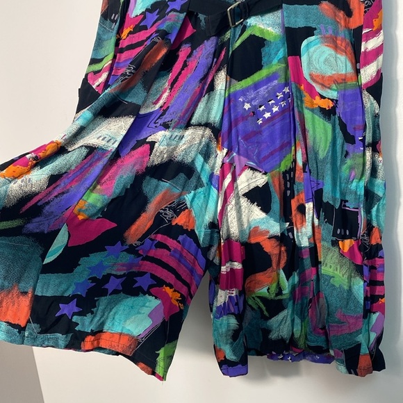 Vintage 80’s Geometric Print Romper by Carole Little Petites size 12 - Picture 11 of 11